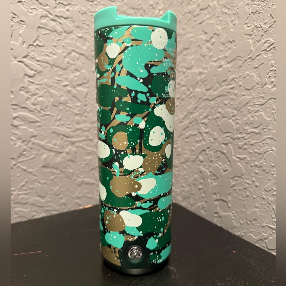 Starbucks 2022 Marble Forest 16oz stainless steel insulated tumbler